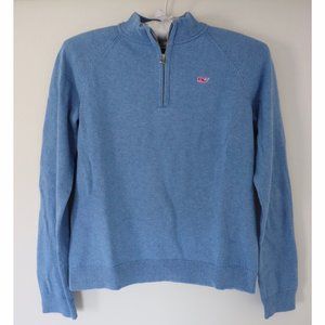Girls' Blue Vineyard Vines Quarterzip Sweater